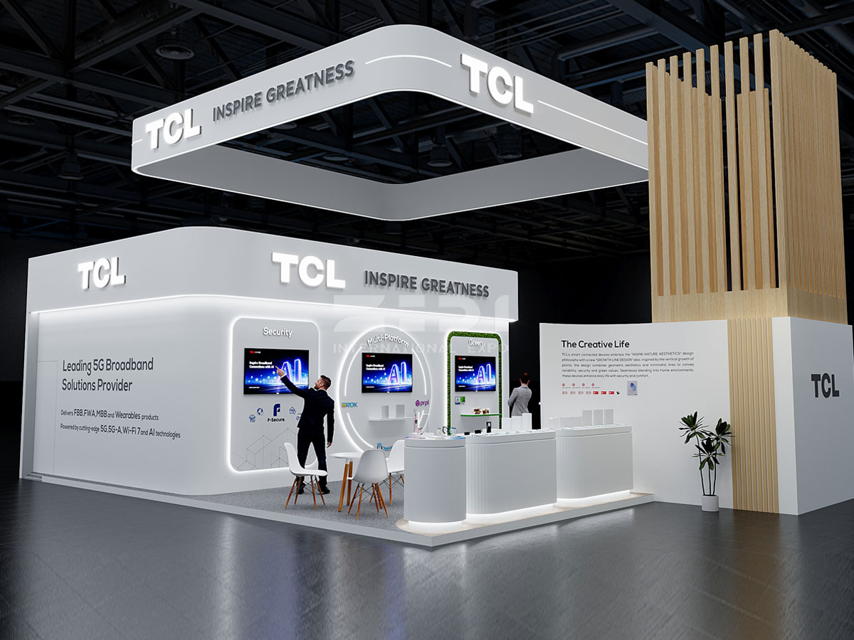 法國巴黎寬帶展臺裝修